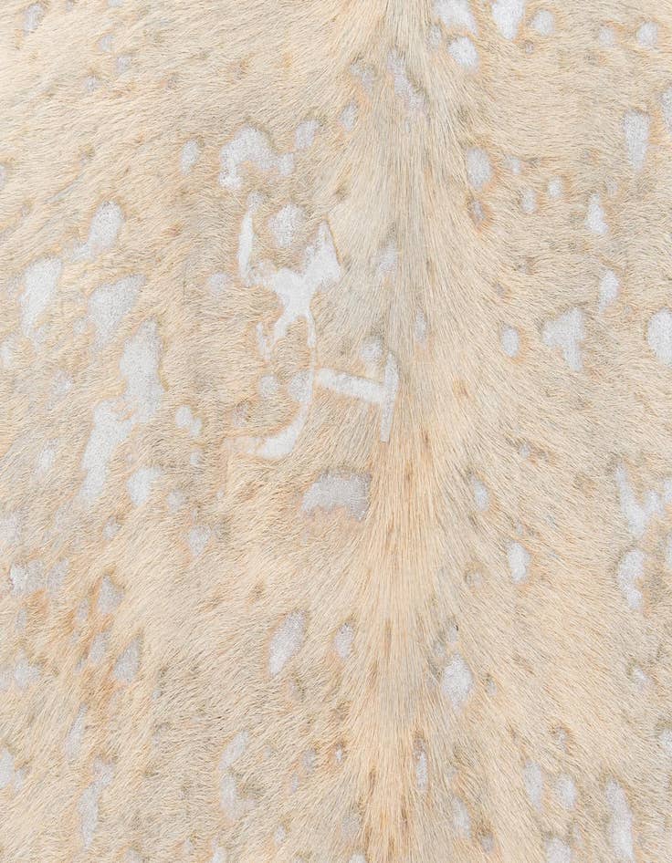 Detail image of 6' 2 x 6' 10 Cowhide Leather Square Rug