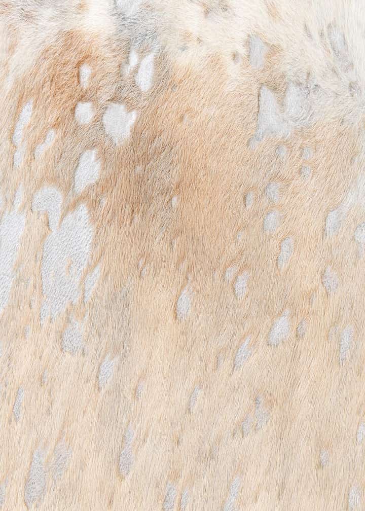 6' 2 x 6' 10 Cowhide Leather Square Rug