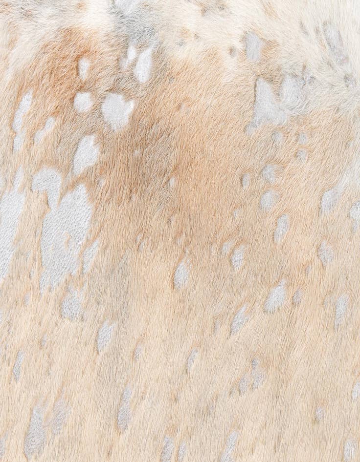 Detail image of 6' 2 x 6' 10 Cowhide Leather Square Rug
