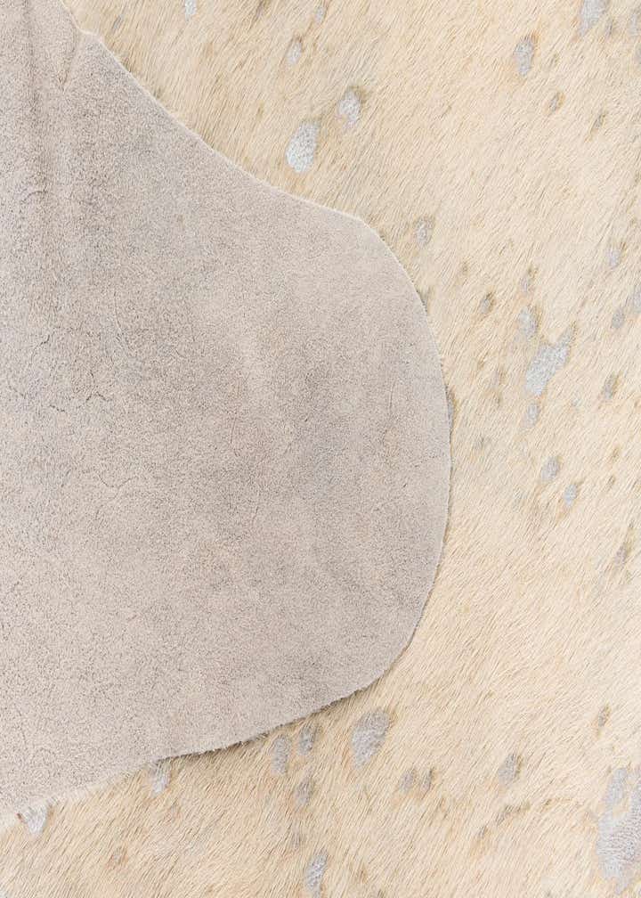 6' 2 x 6' 10 Cowhide Leather Square Rug