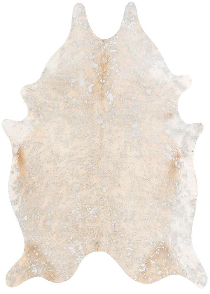 6' 2 x 6' 10 Cowhide Leather Square Rug