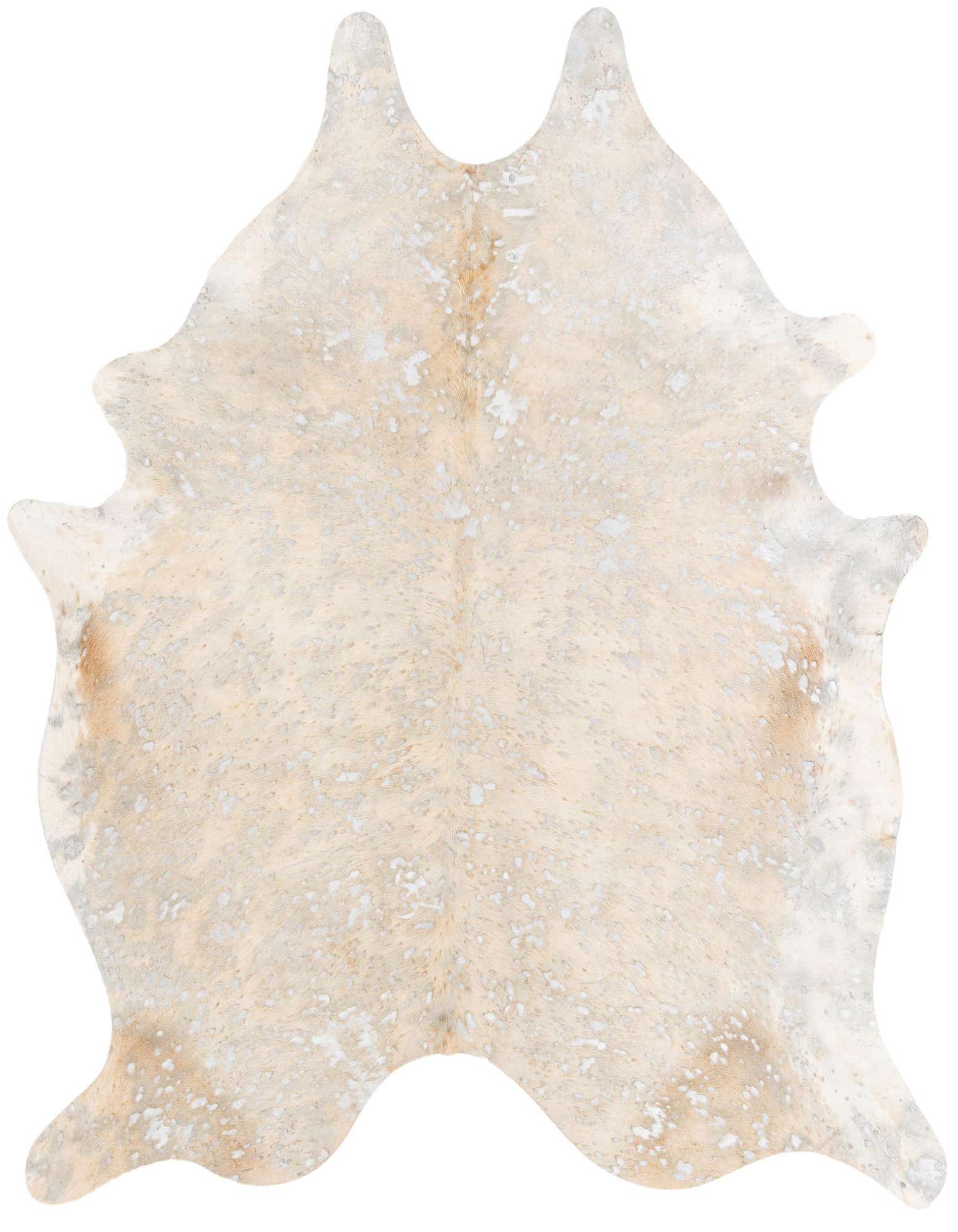 6' 2 x 6' 10 Cowhide Leather Square Rug