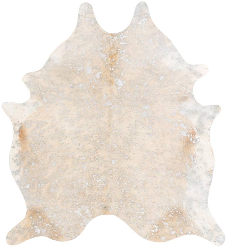 Detail image of 6' 2 x 6' 10 Cowhide Leather Square Rug