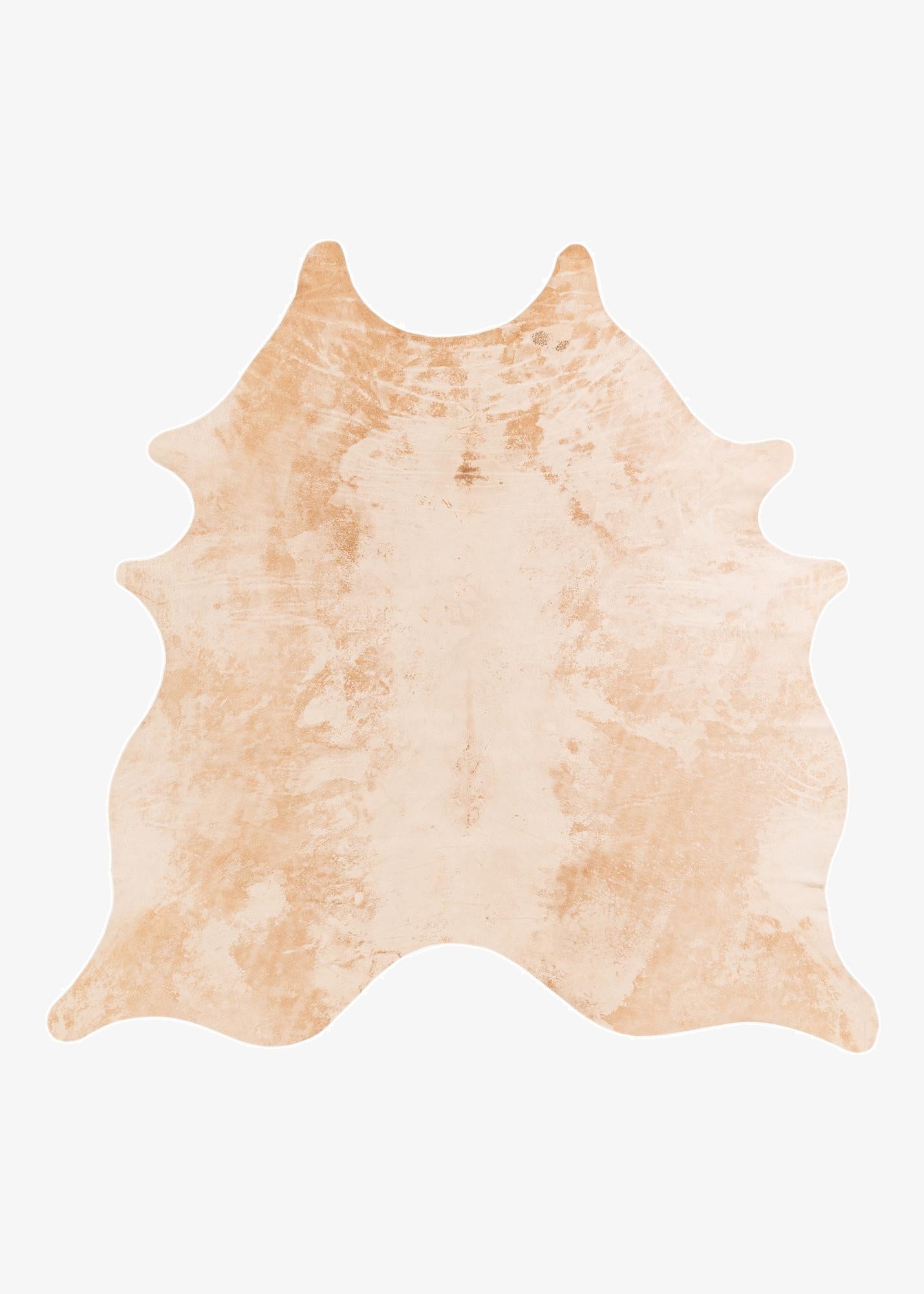 6' 4 x 6' 6 Cowhide Leather Square Rug