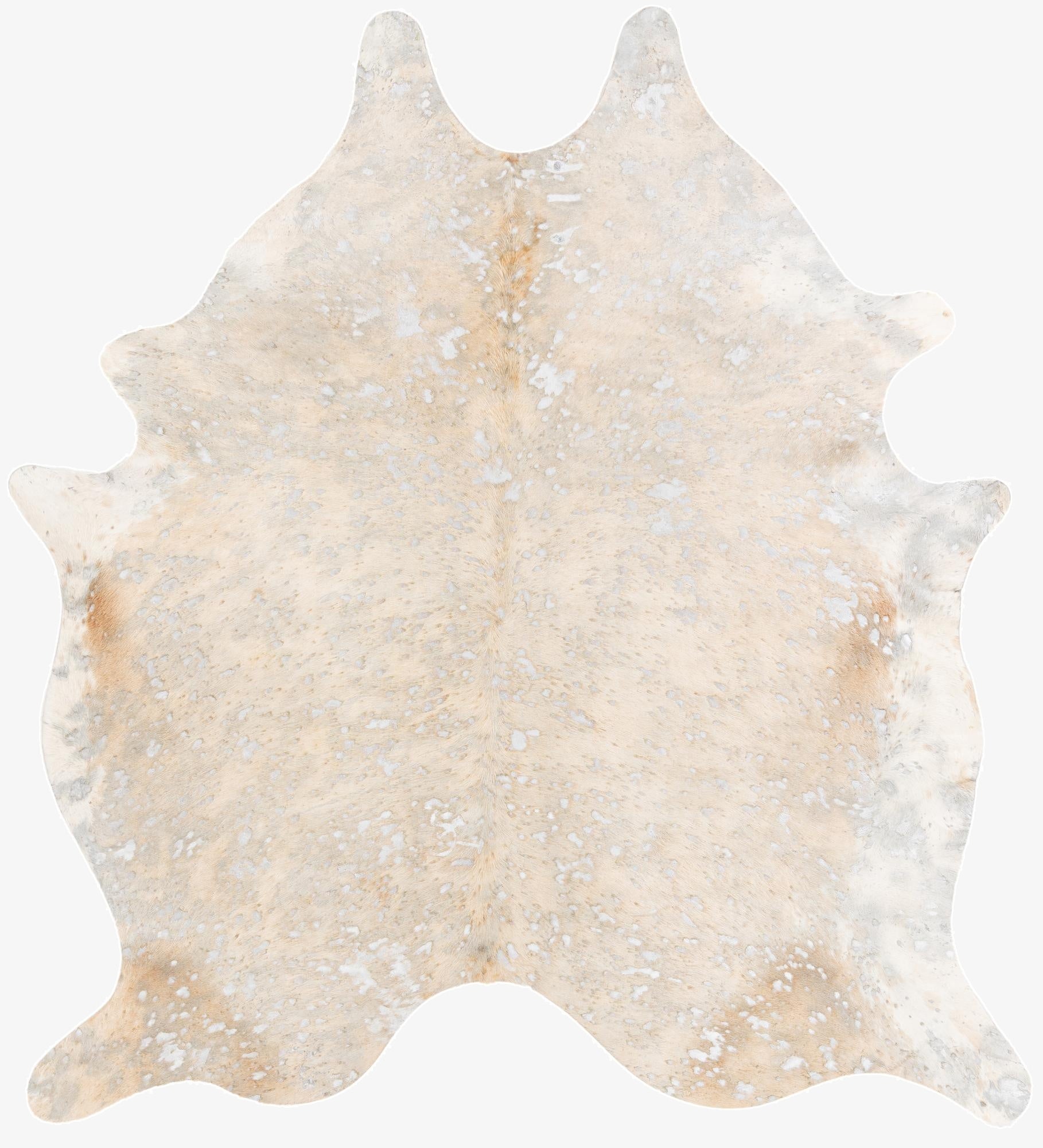6' 2 x 6' 10 Cowhide Leather Square Rug
