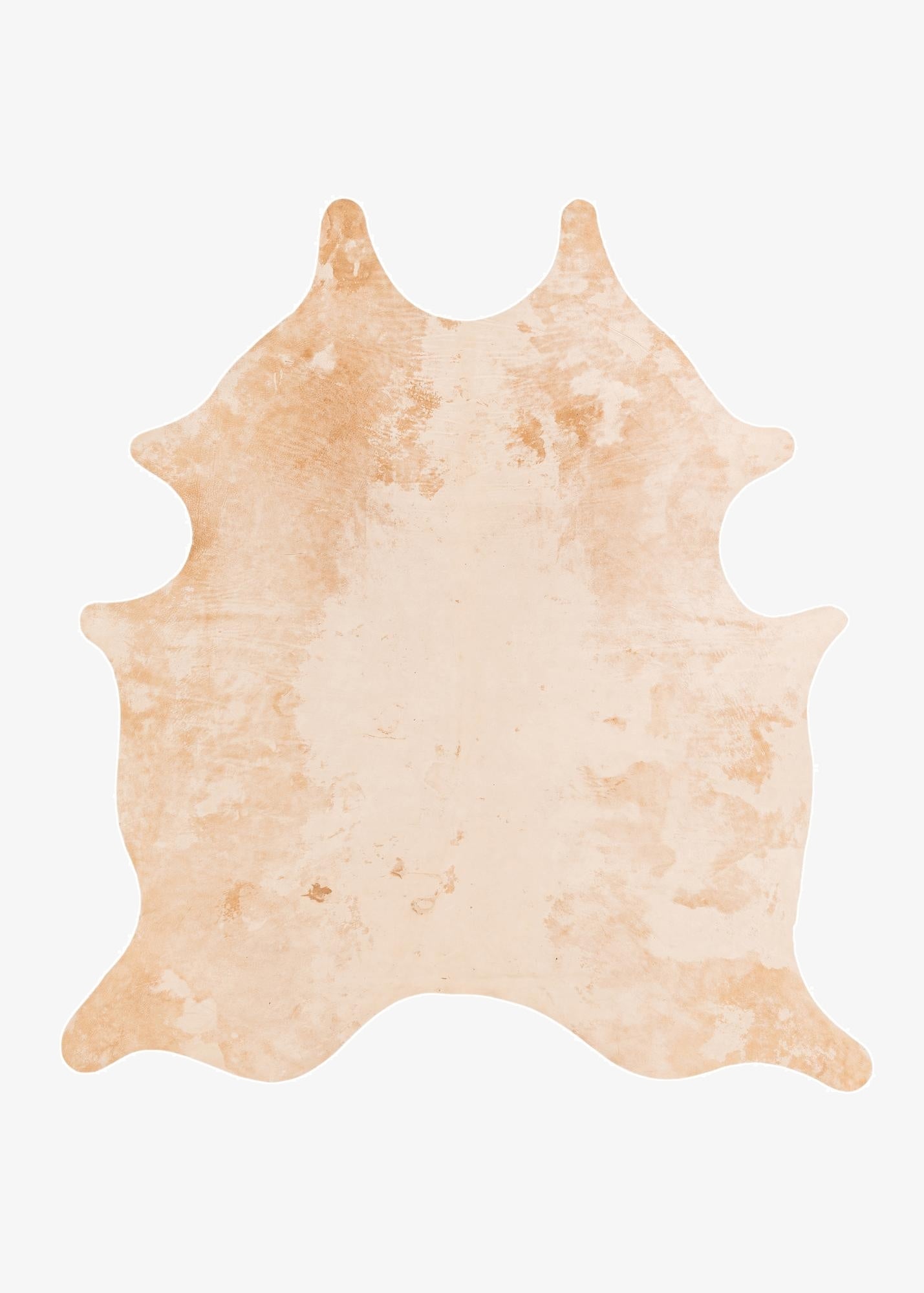 6' 4 x 6' 11 Cowhide Leather Square Rug