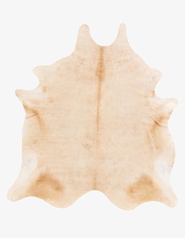 6' 2 x 6' 8 Cowhide Leather Square Rug