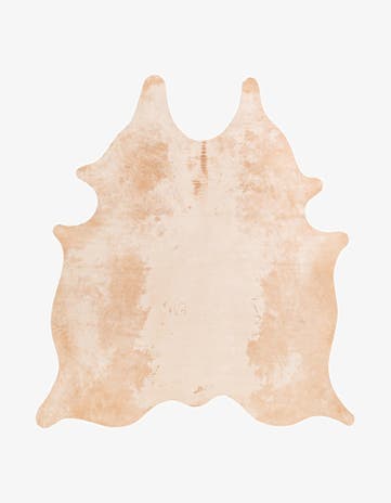 6' 1 x 6' 7 Cowhide Leather Square Rug