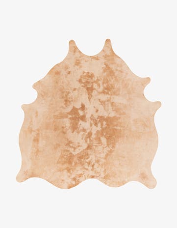 6' 2 x 6' 6 Cowhide Leather Square Rug