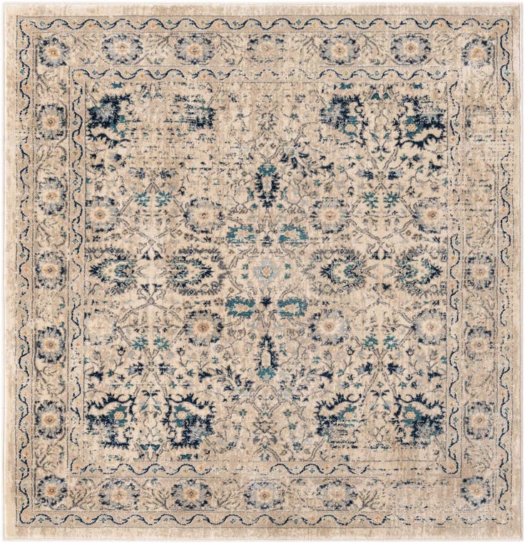 Detail image of 5' 3 x 5' 3 Dahlia Square Rug