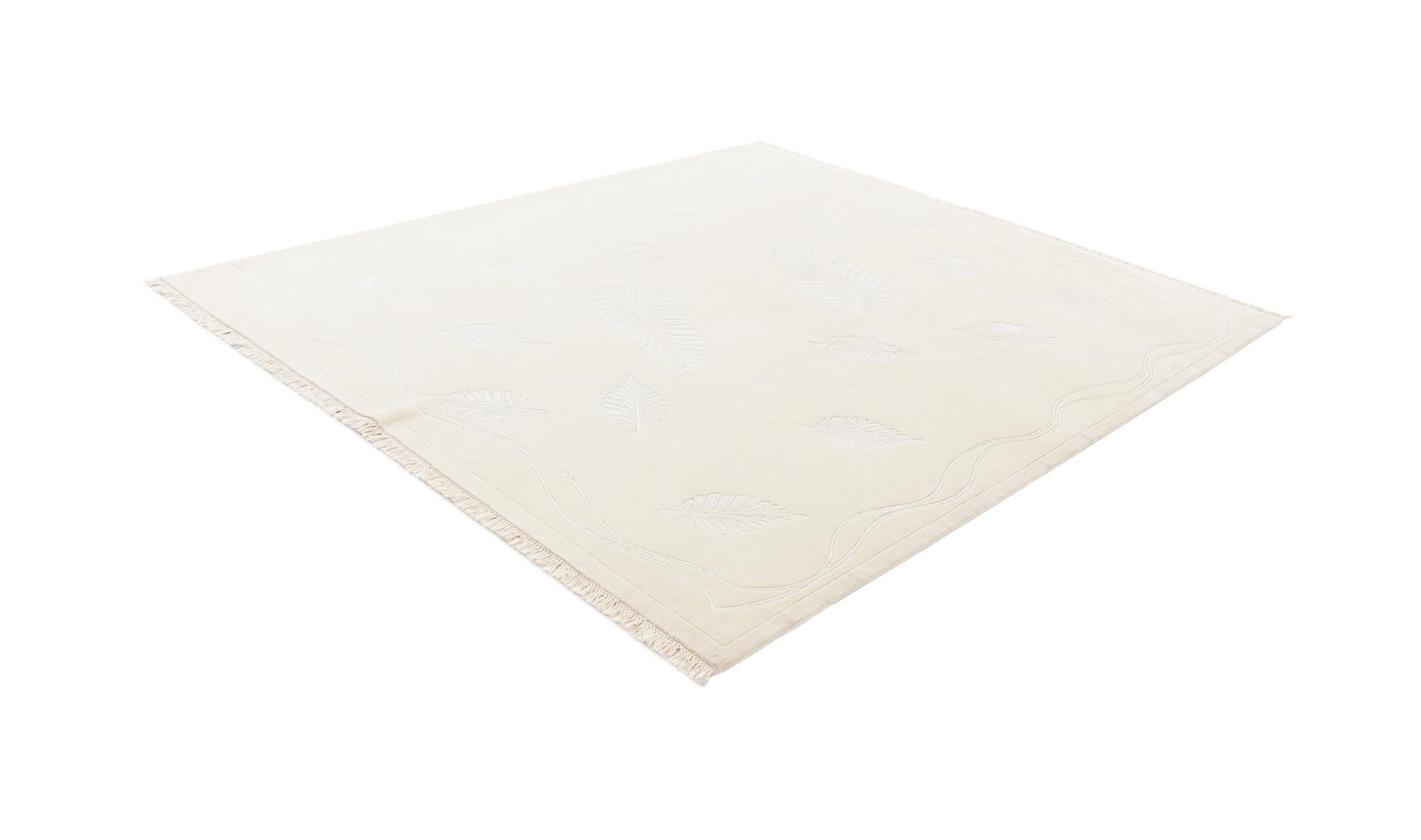 6' 11 x 7' 9 Hand Knotted Darya Wool Square Rug