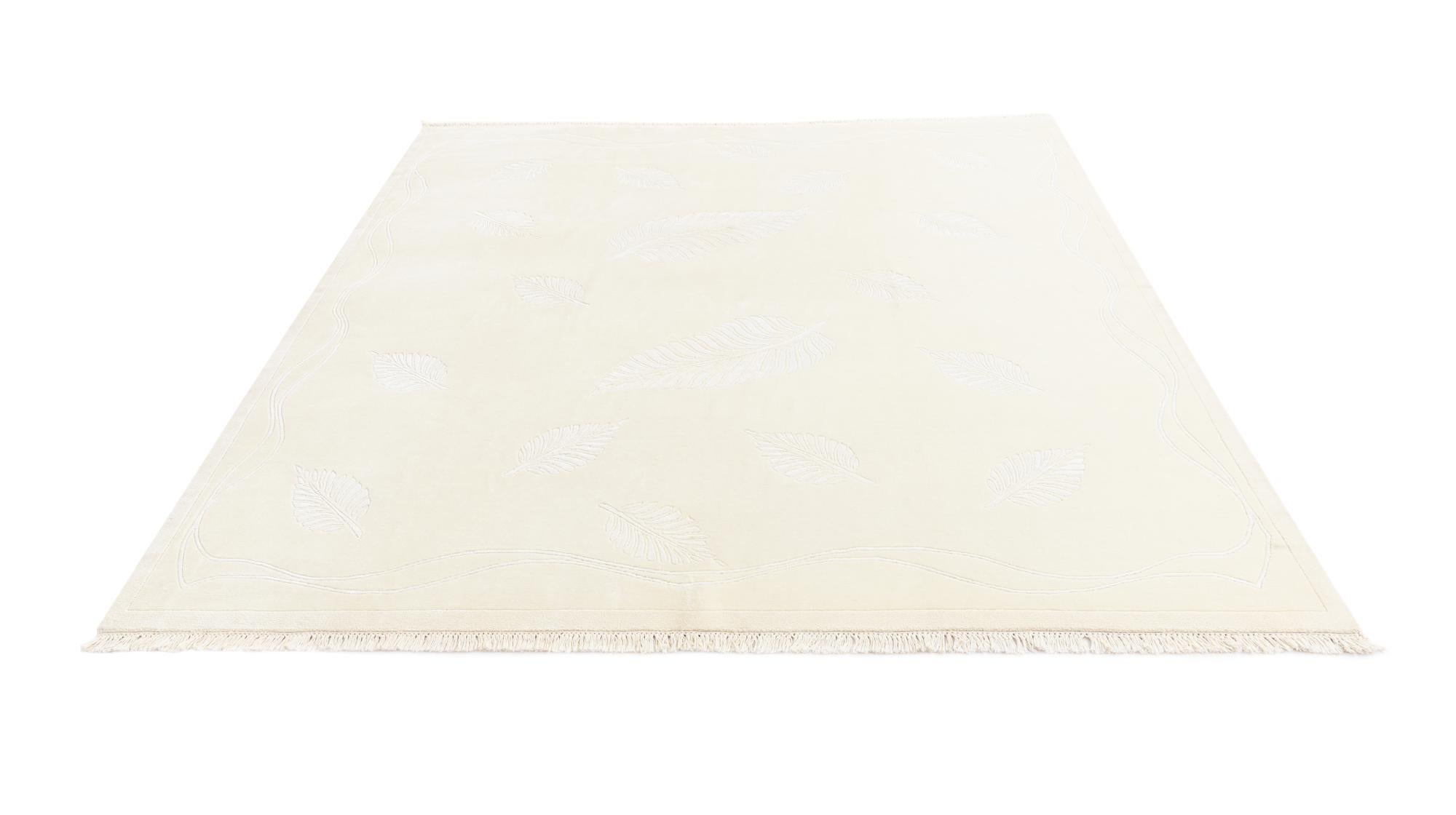 6' 11 x 7' 9 Hand Knotted Darya Wool Square Rug