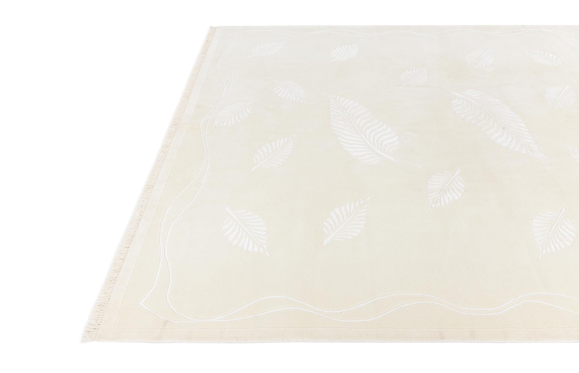 6' 11 x 7' 9 Hand Knotted Darya Wool Square Rug