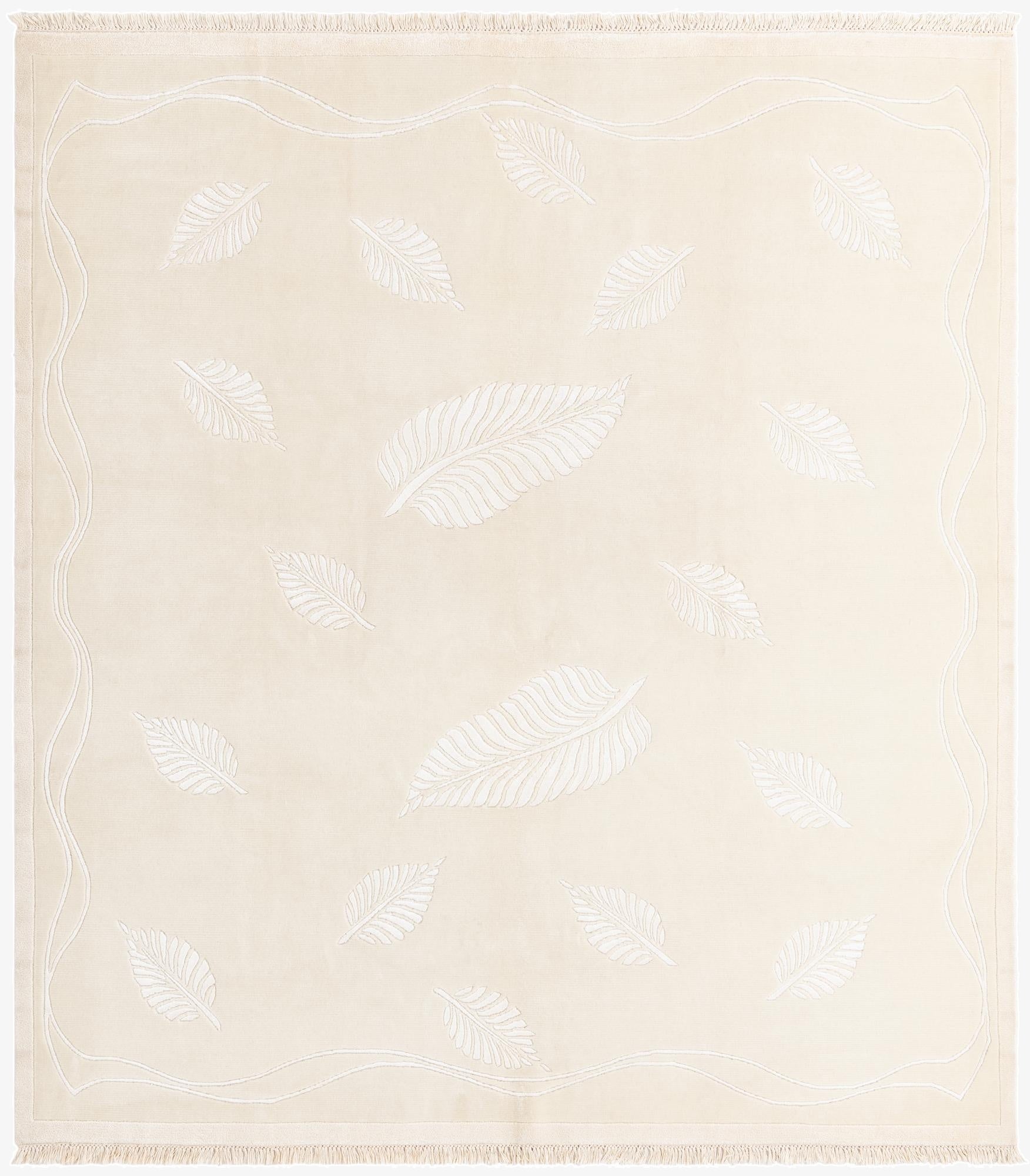 6' 11 x 7' 9  Hand Knotted Darya Wool Square Rug