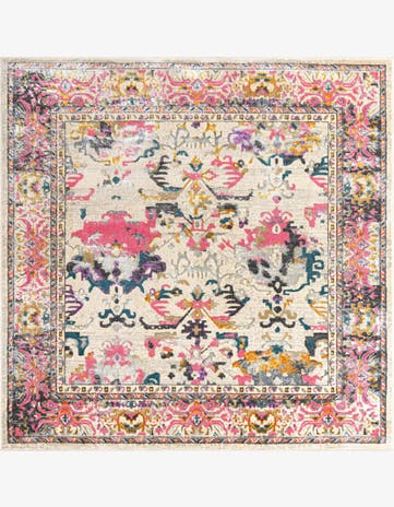 Beige Delilah Square Rug