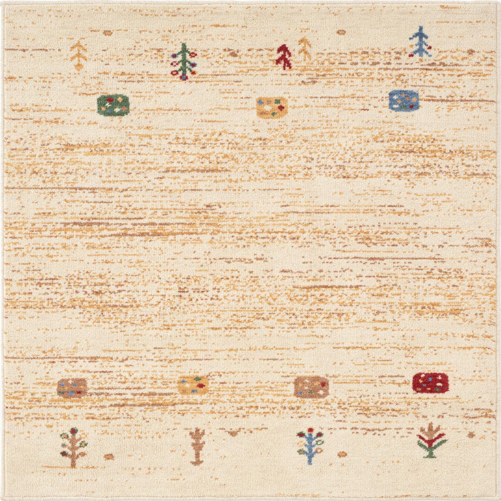  3' 11 x 3' 11 Emmen Wool Square Rug