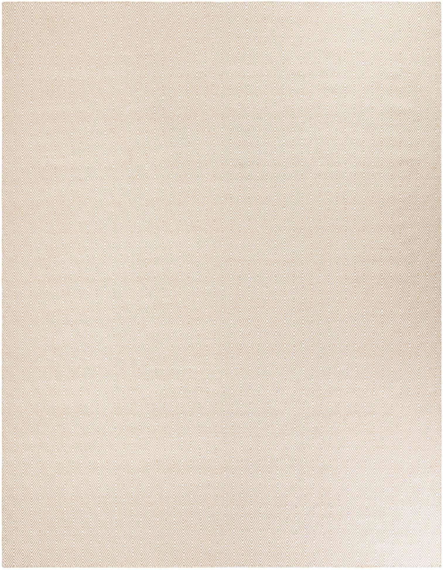 12' x 12' Hand Woven Geo Trellis Flatweave Square Rug