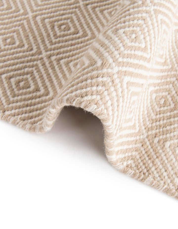 12' x 12' Hand Woven Geo Trellis Flatweave Square Rug