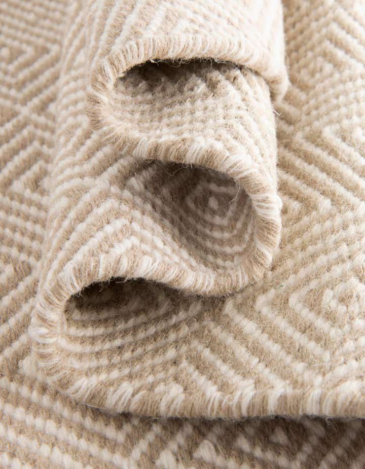 12' x 12' Hand Woven Geo Trellis Flatweave Square Rug