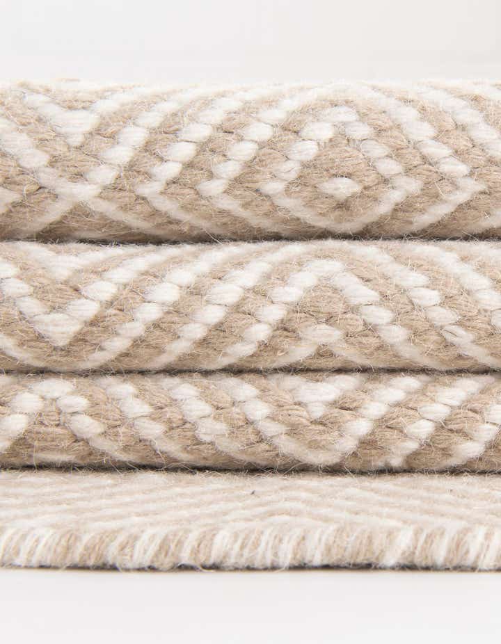 12' x 12' Hand Woven Geo Trellis Flatweave Square Rug