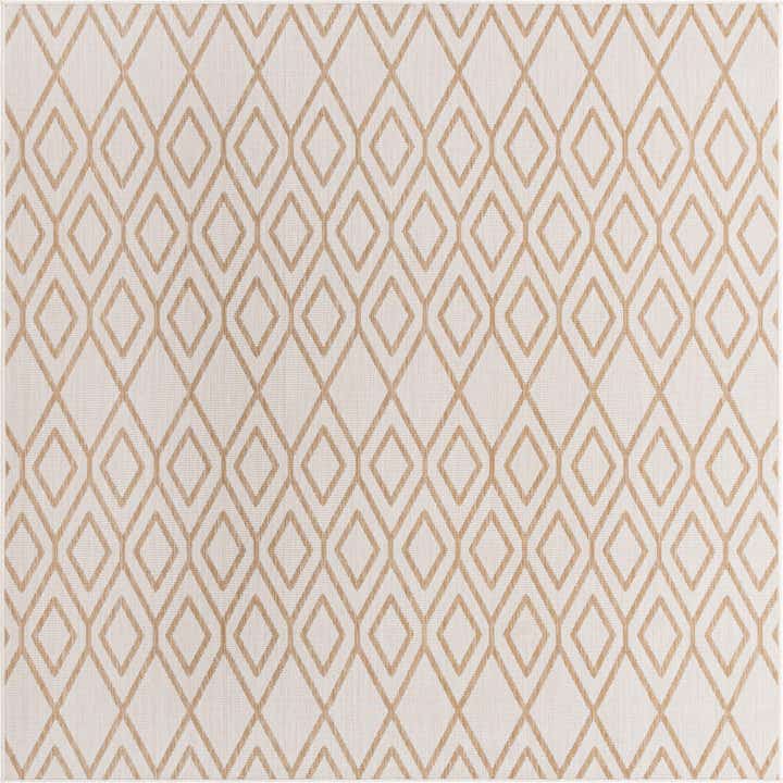 7' 10 x 7' 10 Easy-Clean Jill Zarin Turks and Caicos Indoor / Outdoor Square Rug