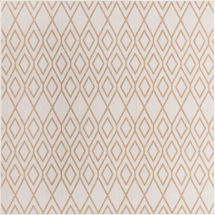 Detail image of 7' 10 x 7' 10 Easy-Clean Jill Zarin Turks and Caicos Indoor / Outdoor Square Rug