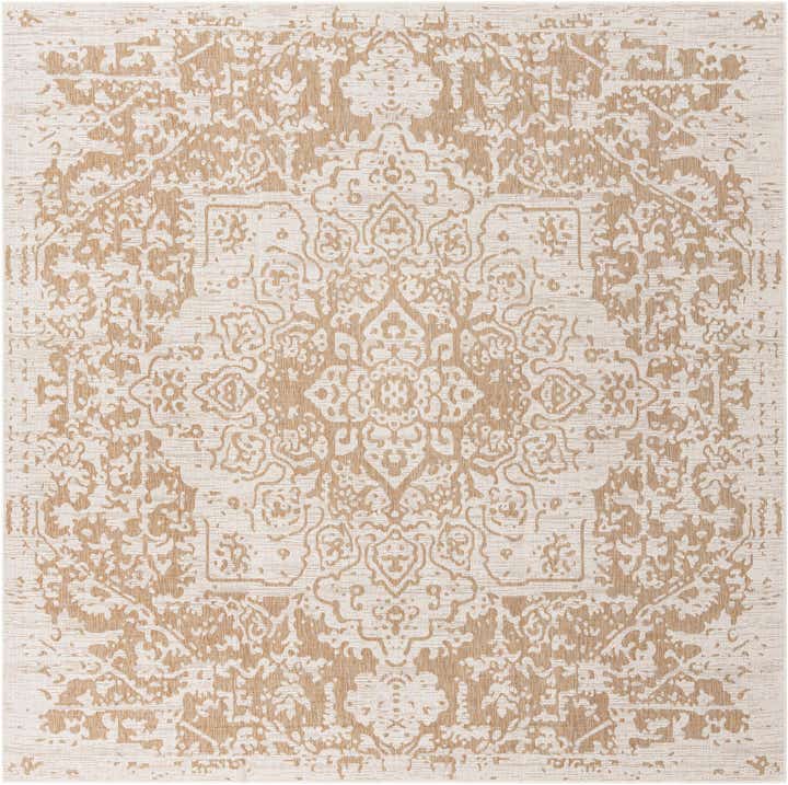 10' 8 x 10' 8 Easy-Clean Jill Zarin Dubai Indoor / Outdoor Square Rug