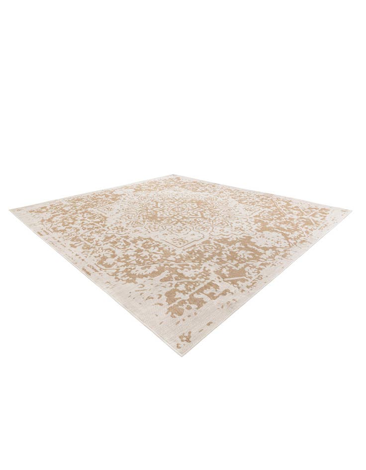 Detail image of 13' x 13'  Washable Jill Zarin Dubai Indoor / Outdoor Square Rug