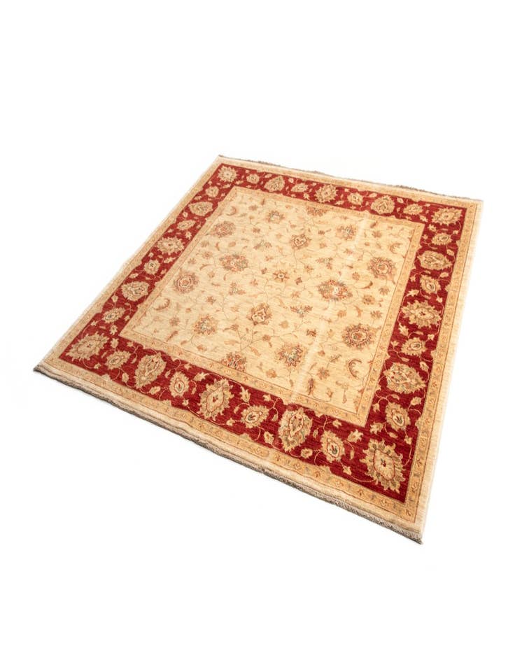 Detail image of 6' 6 x 6' 9 Kaizar Wool Square Rug