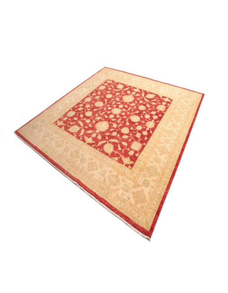 Detail image of 9' 9 x 9' 11 Kaizar Wool Square Rug