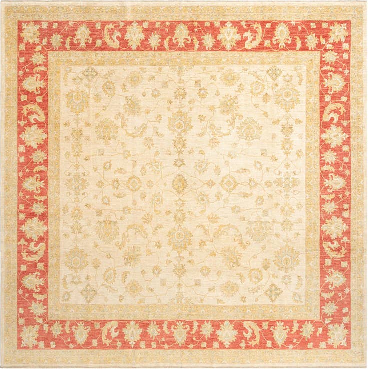 Detail image of 11' 3 x 11' 5 Kaizar Wool Square Rug