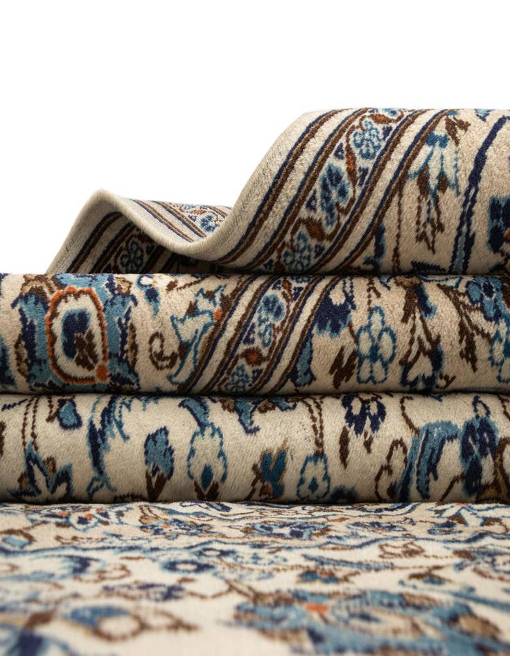 Detail image of 9' 11 x 10' 3 Kashan Wool Square Rug