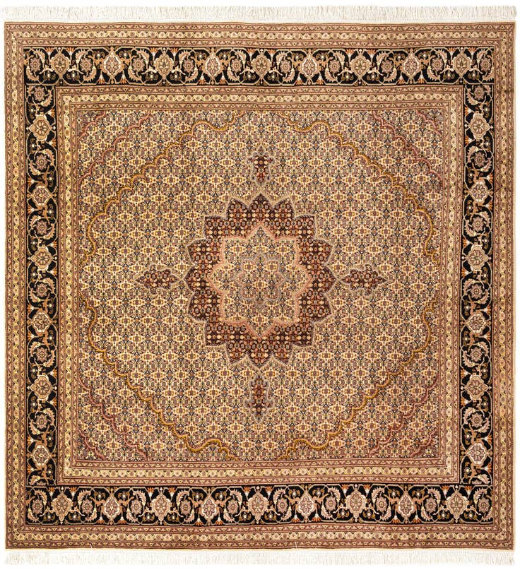 Detail image of 8' 2 x 8' 5 Kashan Wool Square Rug