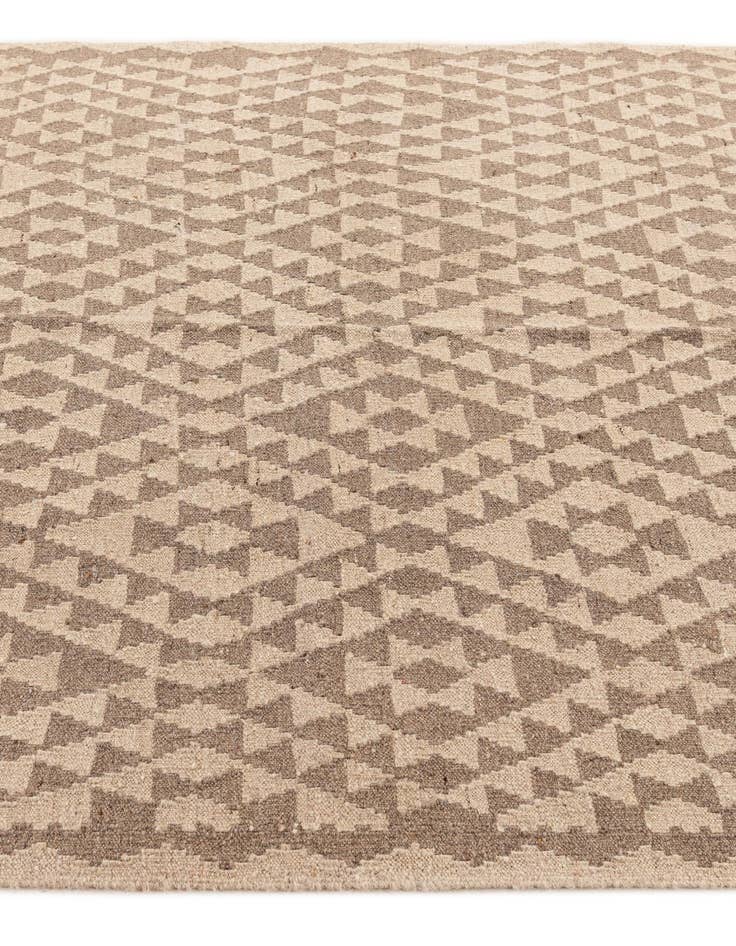 Detail image of 4' 9 x 5' 3  Hand Woven Kilim Maymana Wool Square Rug