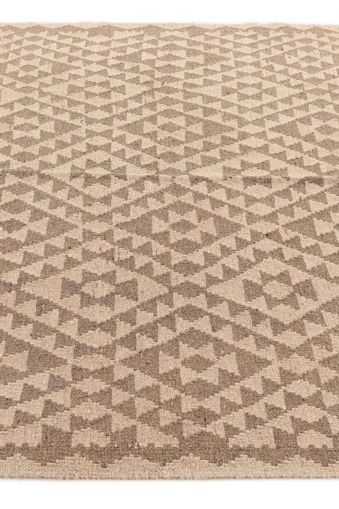 4' 9 x 5' 3 Hand Woven Kilim Maymana Wool Square Rug