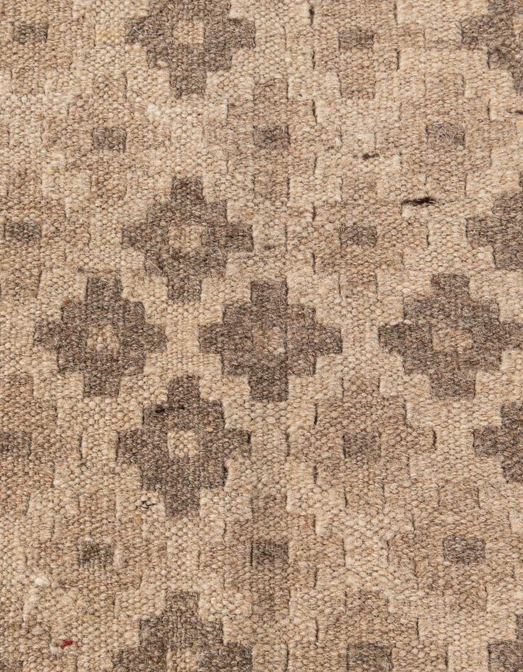 Detail image of 5' 1 x 5' 2  Hand Woven Kilim Maymana Wool Square Rug