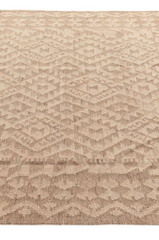 5' 2 x 5' 3 Hand Woven Kilim Maymana Wool Square Rug