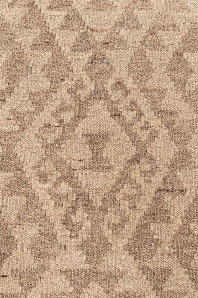 5' 2 x 5' 3 Hand Woven Kilim Maymana Wool Square Rug