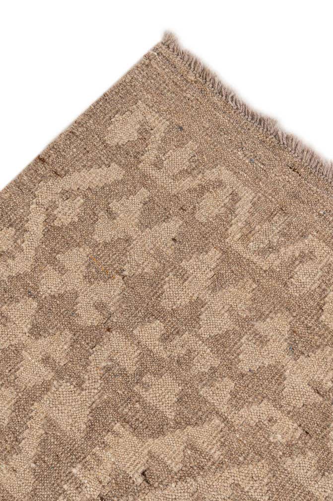 5' 2 x 5' 3 Hand Woven Kilim Maymana Wool Square Rug