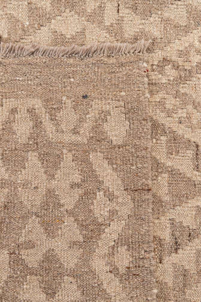 5' 2 x 5' 3 Hand Woven Kilim Maymana Wool Square Rug