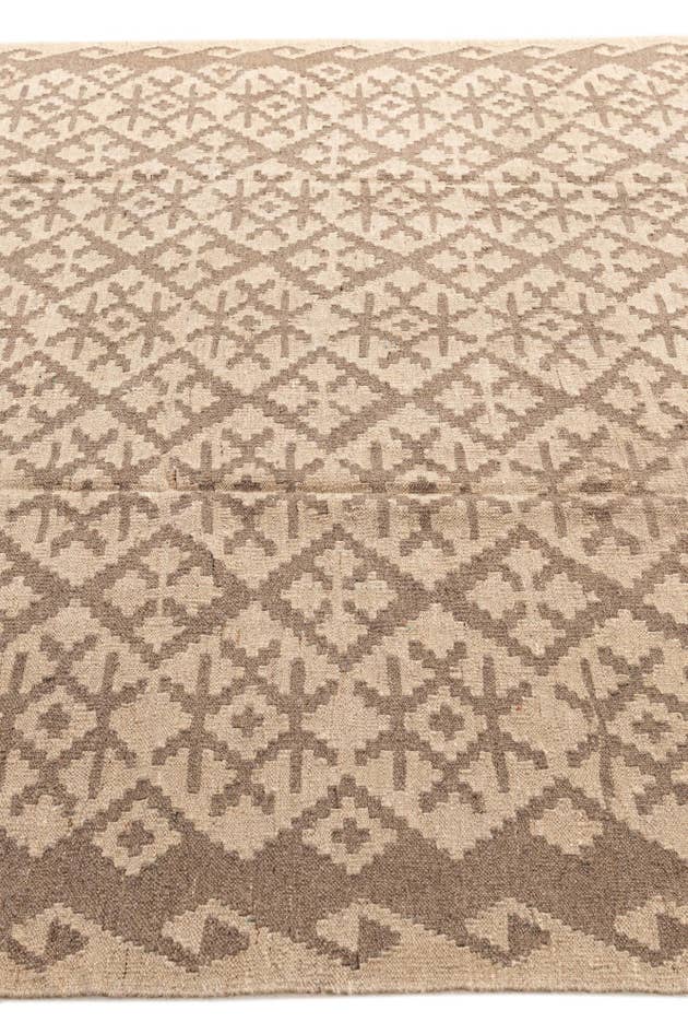 Detail image of 6' 7 x 6' 8 Hand Woven Kilim Maymana Wool Square Rug