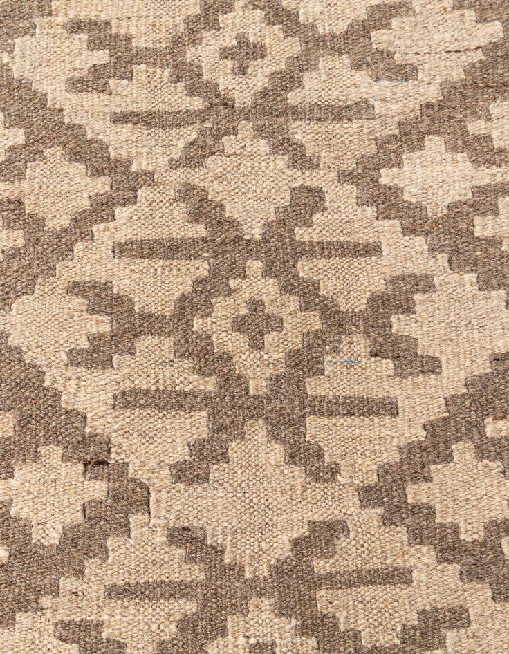 Detail image of 6' 7 x 6' 8  Hand Woven Kilim Maymana Wool Square Rug