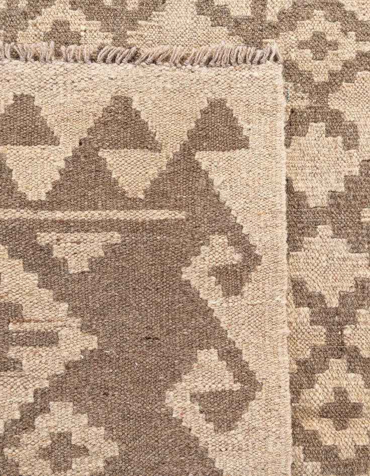 Detail image of 6' 7 x 6' 8  Hand Woven Kilim Maymana Wool Square Rug