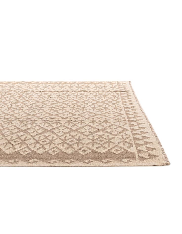 Detail image of 6' 6 x 6' 8  Hand Woven Kilim Maymana Wool Square Rug