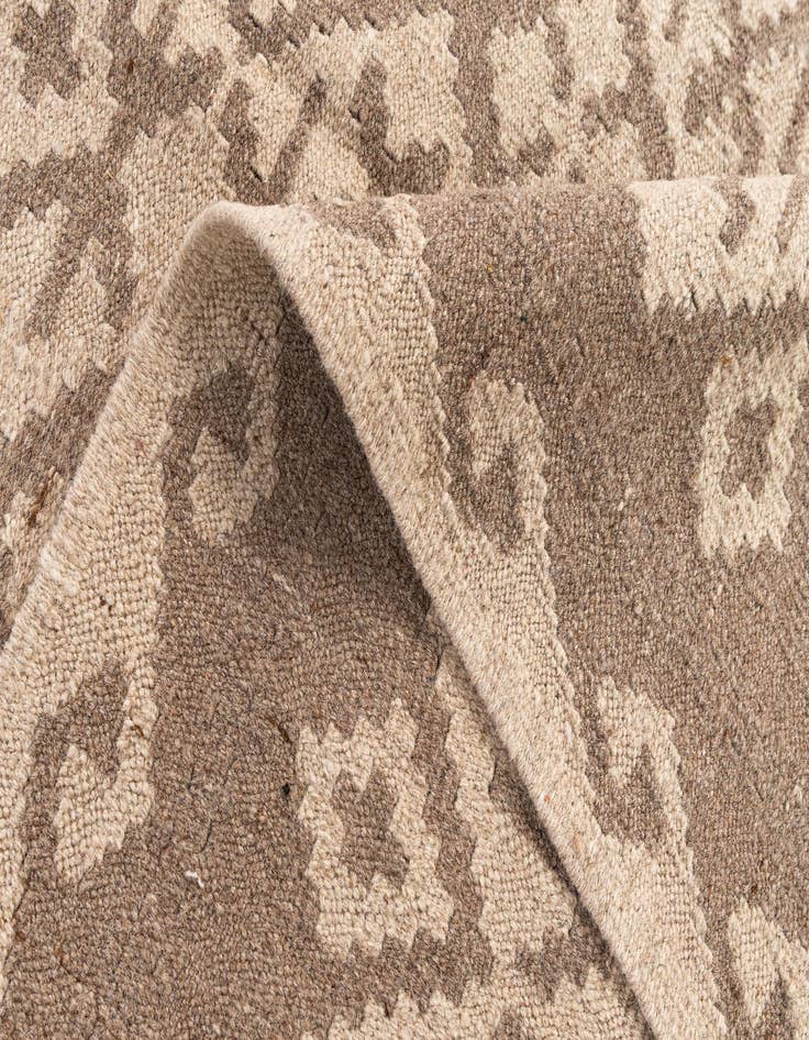 Detail image of 6' 6 x 6' 8  Hand Woven Kilim Maymana Wool Square Rug