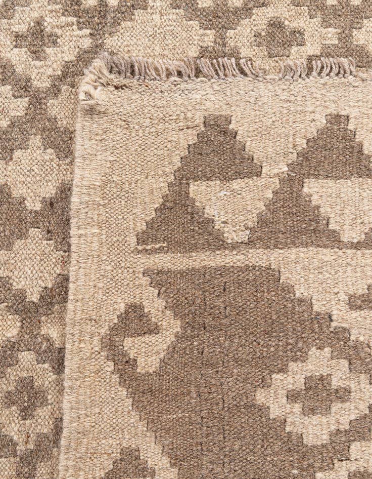 Detail image of 6' 6 x 6' 8  Hand Woven Kilim Maymana Wool Square Rug