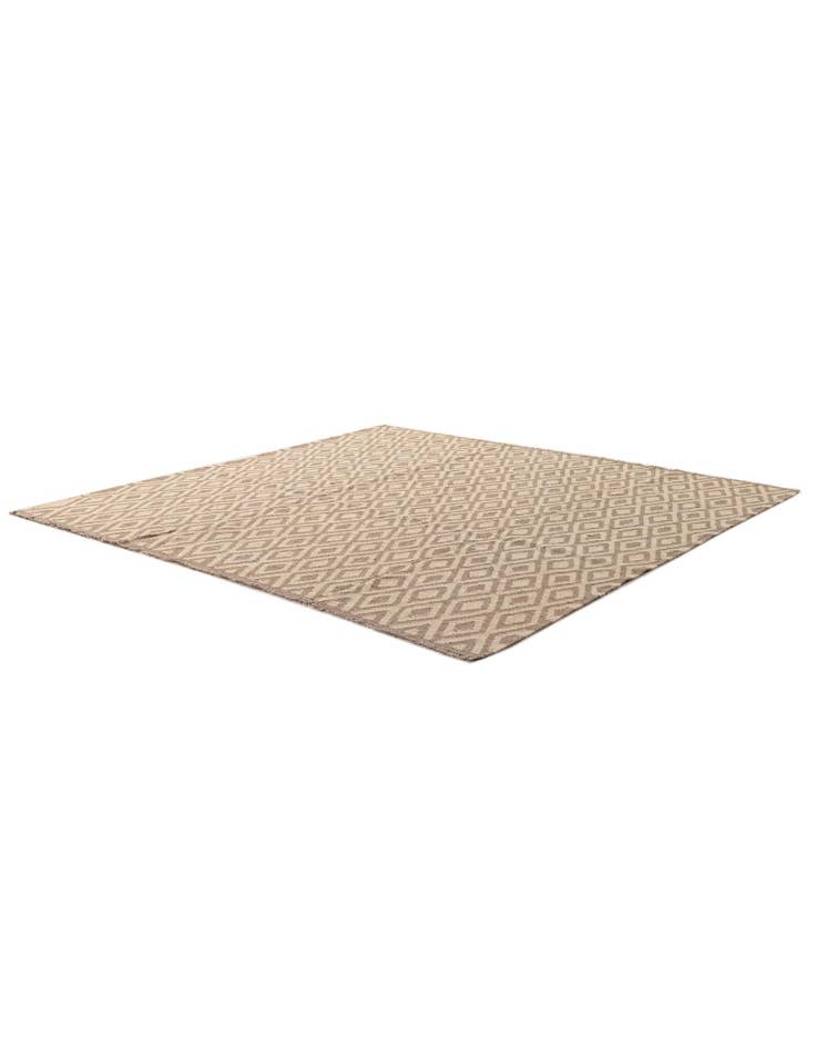 Detail image of 6' 8 x 7' Hand Woven Kilim Maymana Wool Square Rug