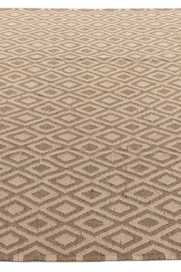 Detail image of 6' 8 x 7' Hand Woven Kilim Maymana Wool Square Rug