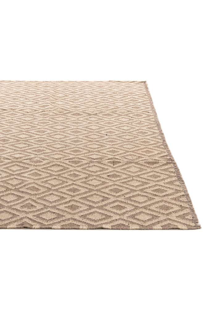 6' 6 x 7' 1 Hand Woven Kilim Maymana Wool Square Rug