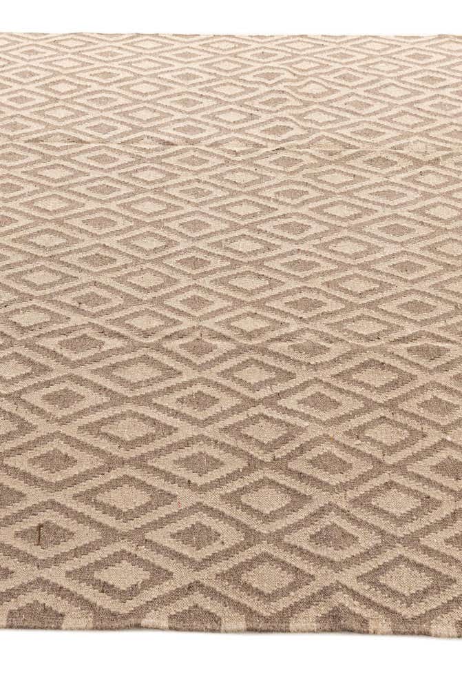 6' 6 x 7' 1 Hand Woven Kilim Maymana Wool Square Rug